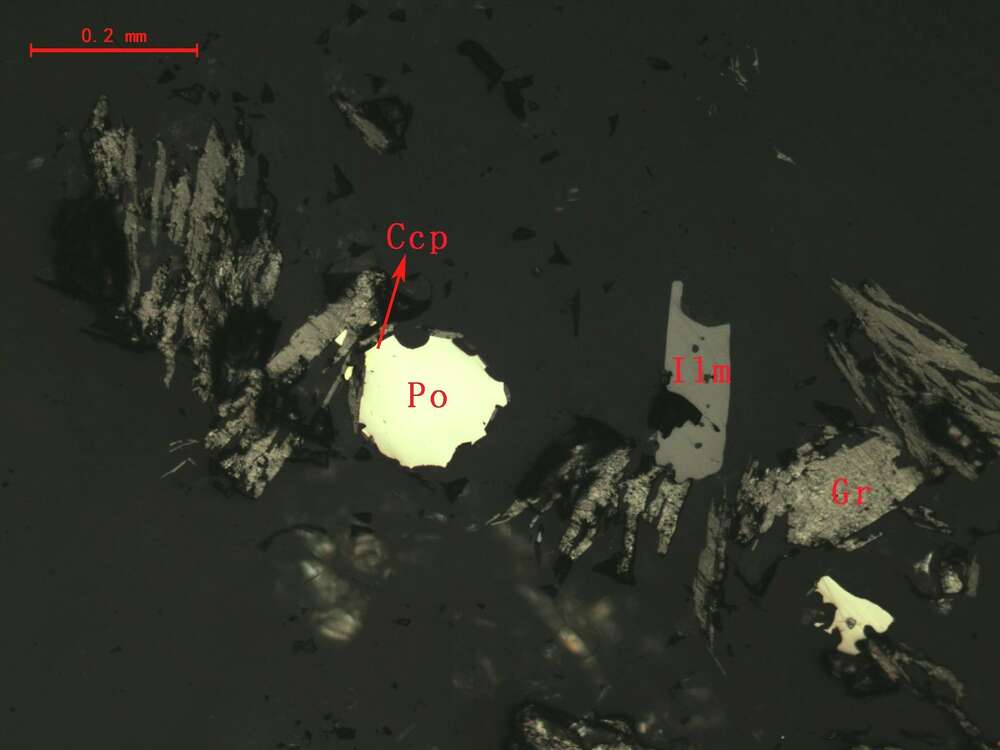 钛铁矿、磁黄铁矿、石墨