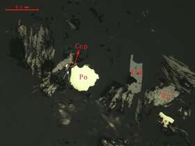 钛铁矿、磁黄铁矿、石墨