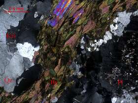 碎裂蚀变二云母花岗闪长岩