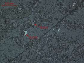 白钛石化钛铁矿、褐铁矿