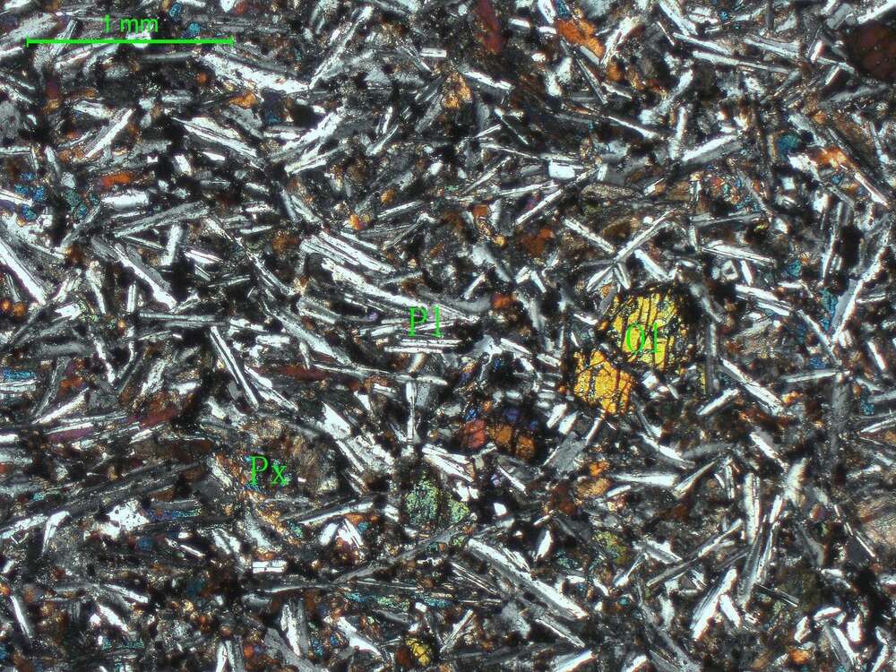 粗粒含橄榄石玄武岩