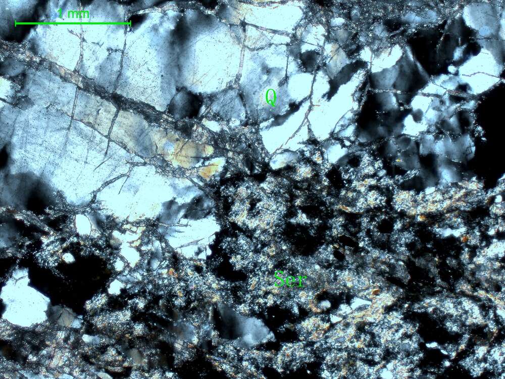 片理化黑云母绢云母蚀变岩