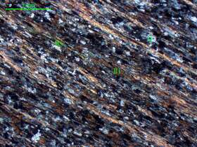 片理化二云母石英片岩