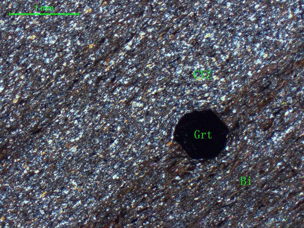 条带状微晶长石二云母石英片岩