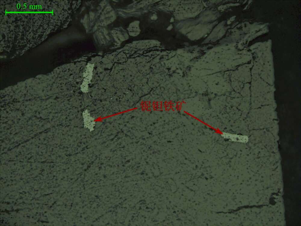 石墨、铌钽铁矿、黄铁矿
