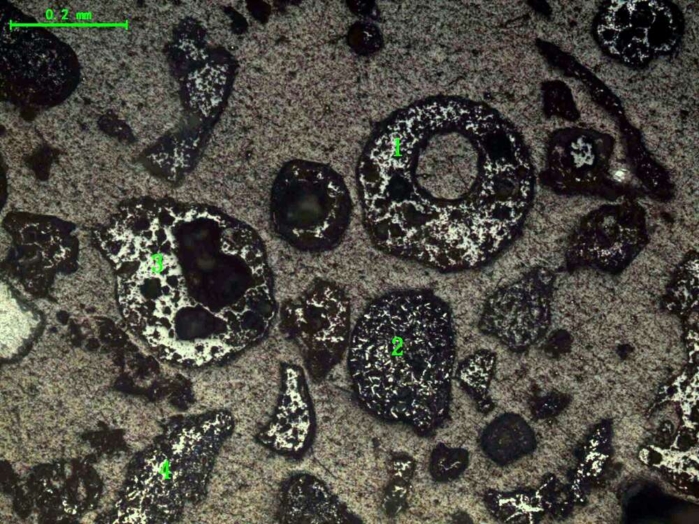 气化炉渣组分形态