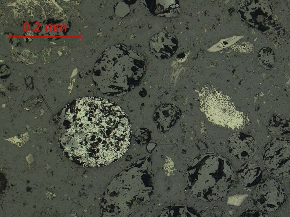 气化炉渣组分形态