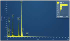 谱图21（电子图像4中叶片状矿物）