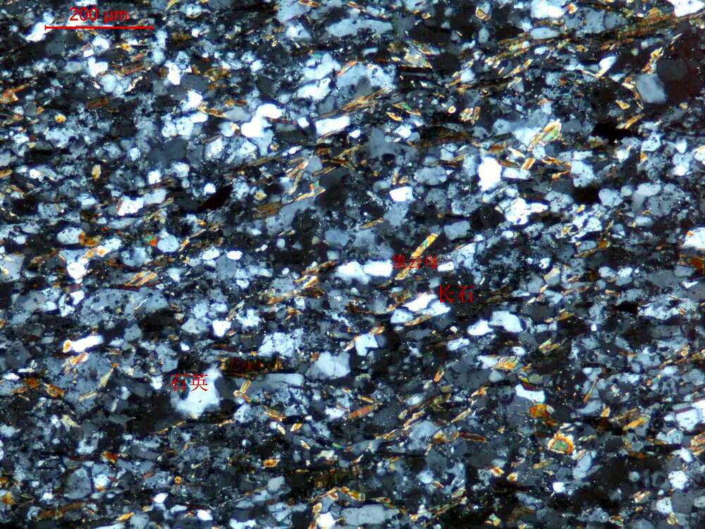 黑云母长石片岩