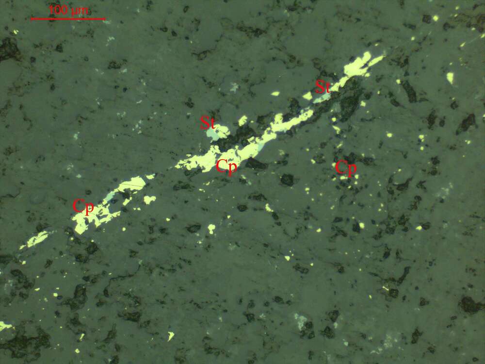 黝铜矿、黄铁矿、黄铜矿矿石
