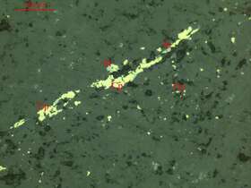 黝铜矿、黄铁矿、黄铜矿矿石