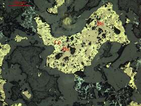 斑铜矿、黄铜矿
